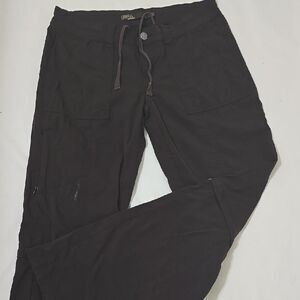 Prana, HYBRID HIKING Dark Brown Women's Pants size 4